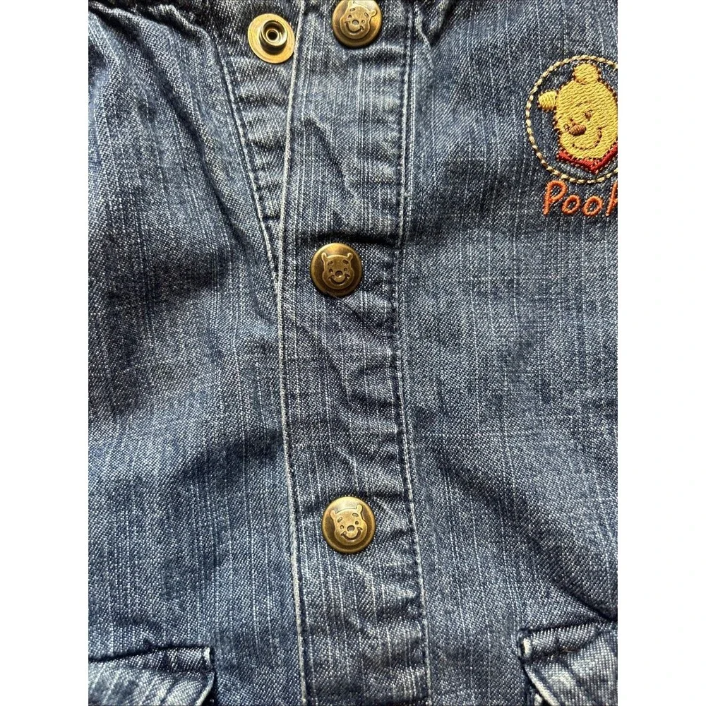 Disney Baby 9 - 12 Month Winnie The Pooh And Tigger Denim Jacket W/Pooh Buttons